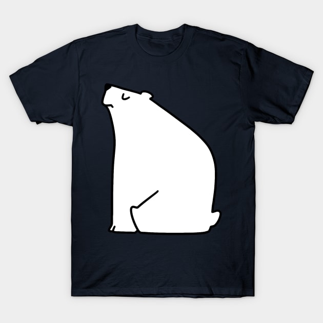 Calm Polar Bear T-Shirt by saradaboru